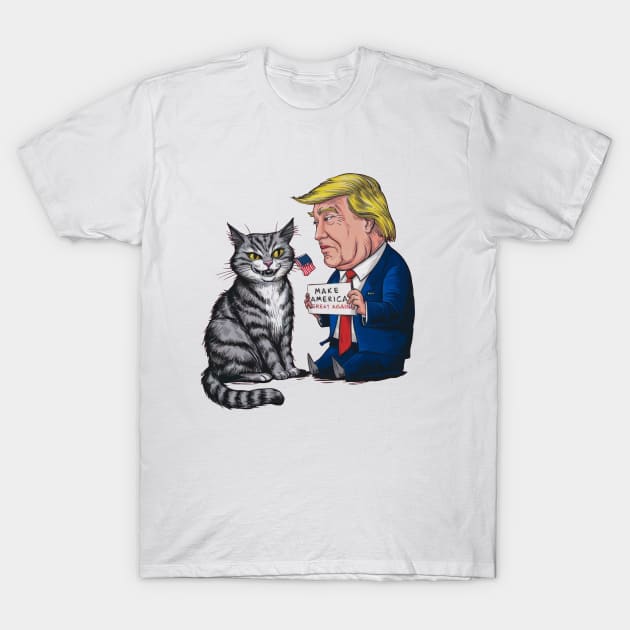 Cats Against Trump T-Shirt by SimpliPrinter